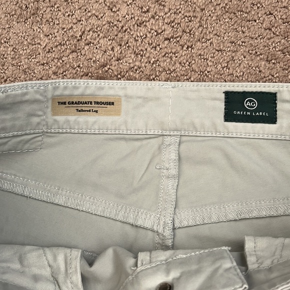 AG Adriano Goldschmied The Graduate Trousers Tailored Leg Pants Size 31R Gray - Picture 3 of 5